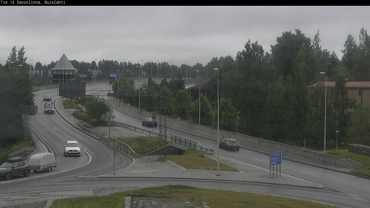 Weather Camera Image Väg 14 Nyslott, Ruislahti, Savonlinna, Etelä-Savo