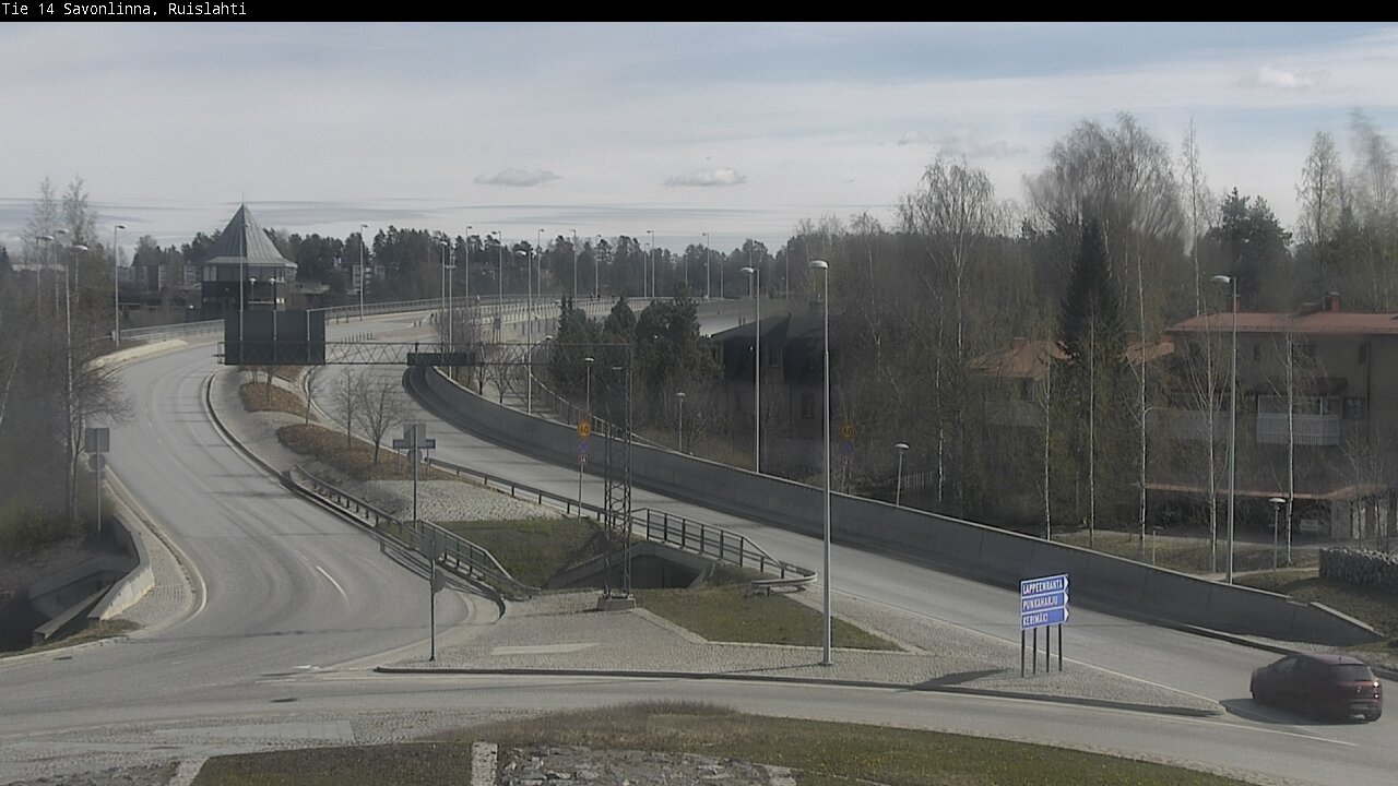 Weather Camera Image Väg 14 Nyslott, Ruislahti, Savonlinna, Etelä-Savo