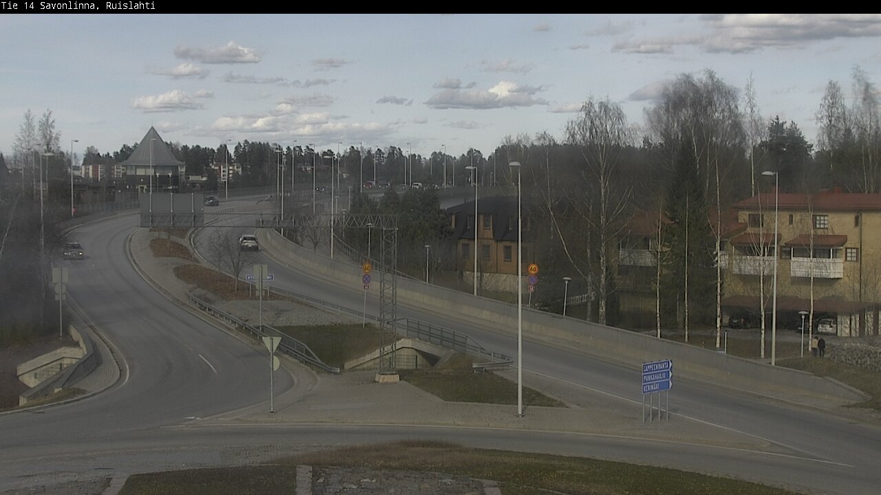 Weather Camera Image Väg 14 Nyslott, Ruislahti, Savonlinna, Etelä-Savo