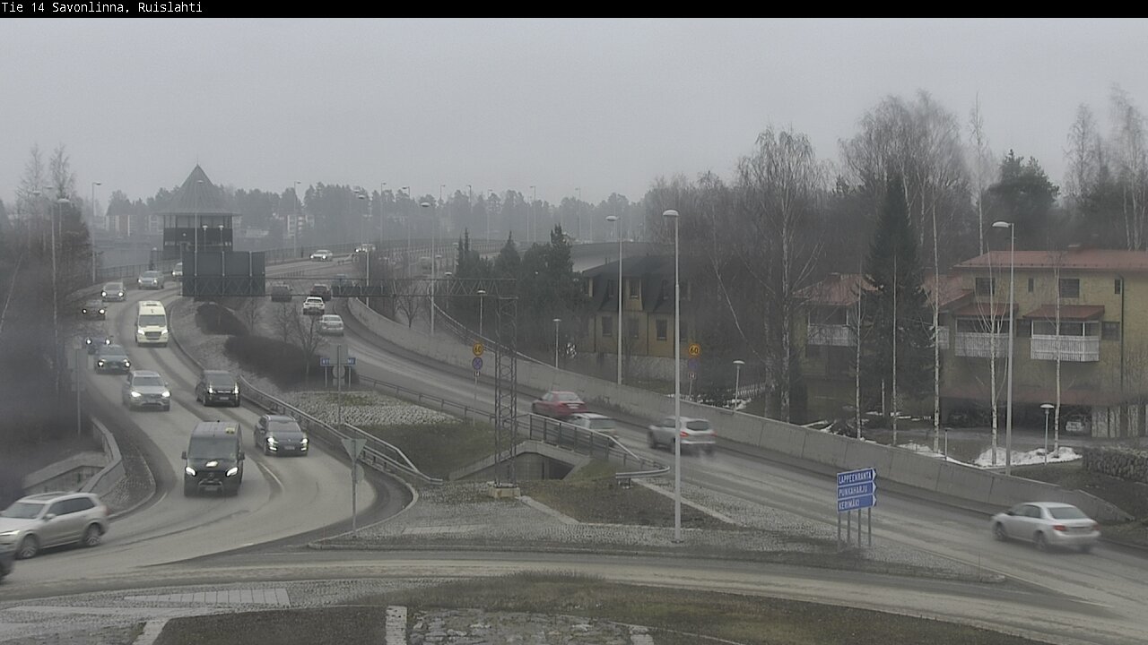 Weather Camera Image Väg 14 Nyslott, Ruislahti, Savonlinna, Etelä-Savo