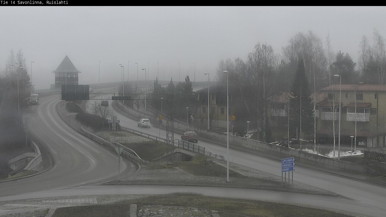 Weather Camera Image Väg 14 Nyslott, Ruislahti, Savonlinna, Etelä-Savo