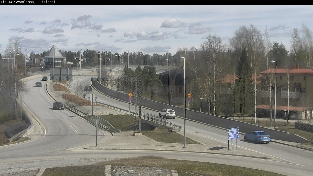 Weather Camera Image Väg 14 Nyslott, Ruislahti, Savonlinna, Etelä-Savo