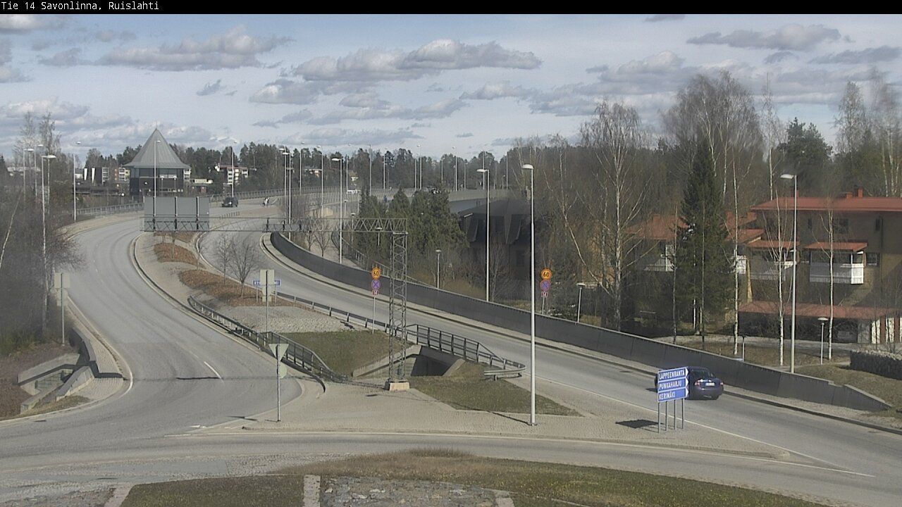 Weather Camera Image Väg 14 Nyslott, Ruislahti, Savonlinna, Etelä-Savo