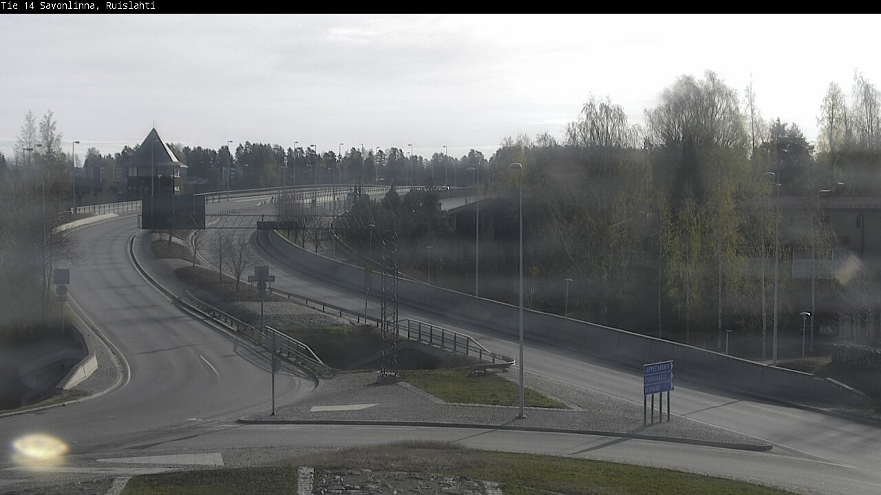 Weather Camera Image Road 14 Savonlinna, Ruislahti, Savonlinna, Etelä-Savo