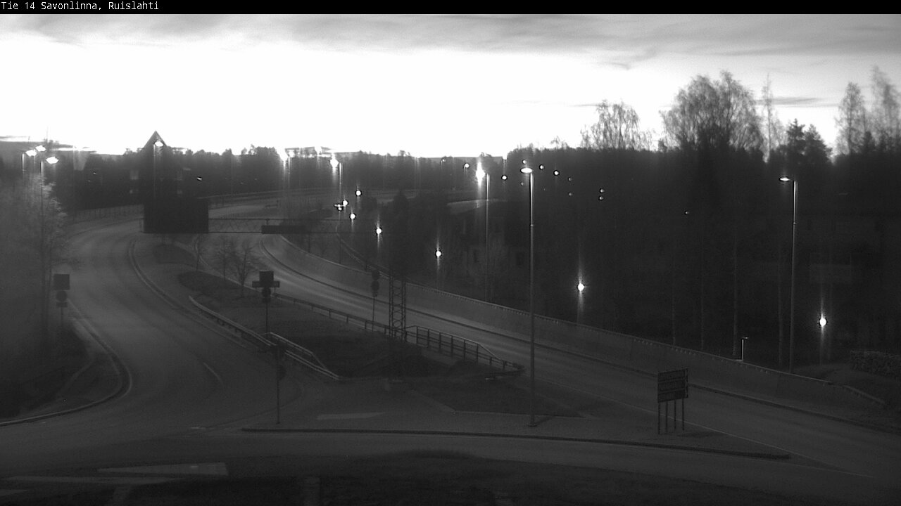 Weather Camera Image Väg 14 Nyslott, Ruislahti, Savonlinna, Etelä-Savo