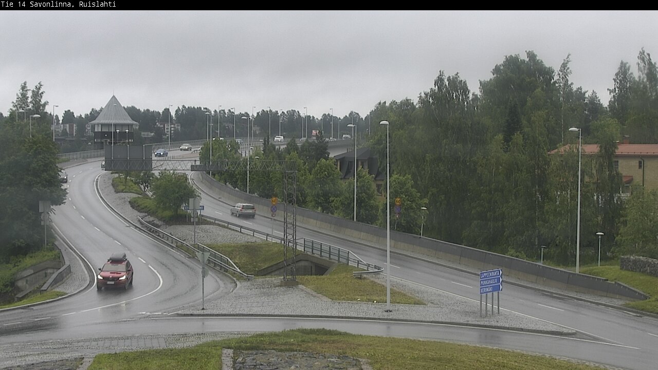 Weather Camera Image Väg 14 Nyslott, Ruislahti, Savonlinna, Etelä-Savo