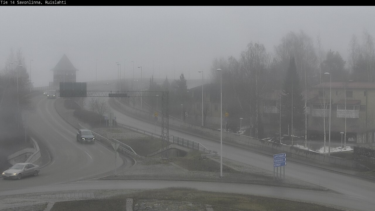 Weather Camera Image Väg 14 Nyslott, Ruislahti, Savonlinna, Etelä-Savo
