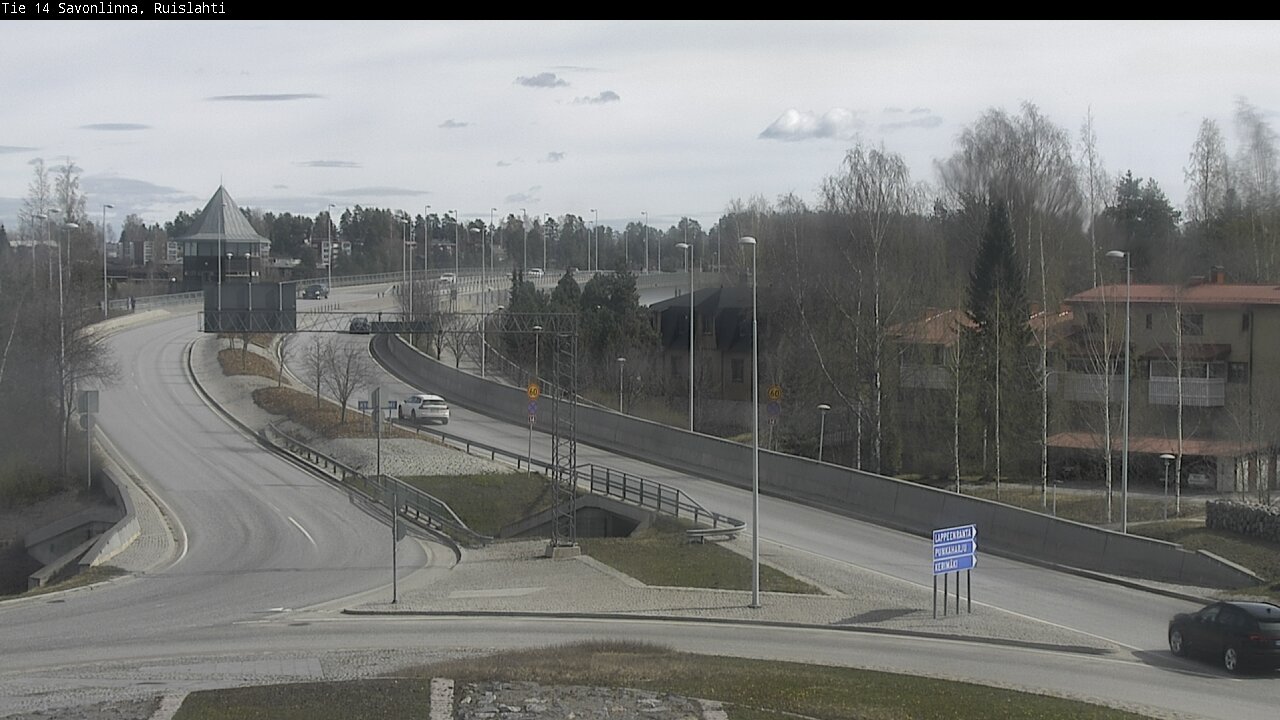 Weather Camera Image Väg 14 Nyslott, Ruislahti, Savonlinna, Etelä-Savo