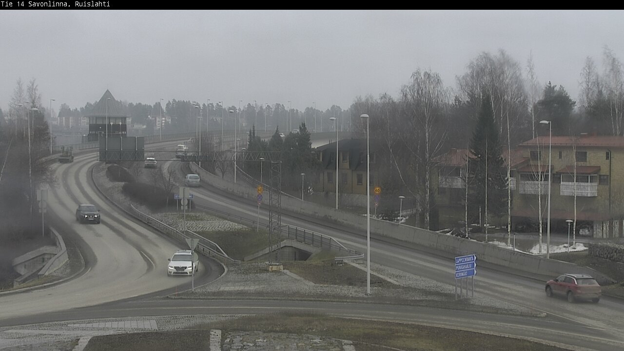 Weather Camera Image Väg 14 Nyslott, Ruislahti, Savonlinna, Etelä-Savo