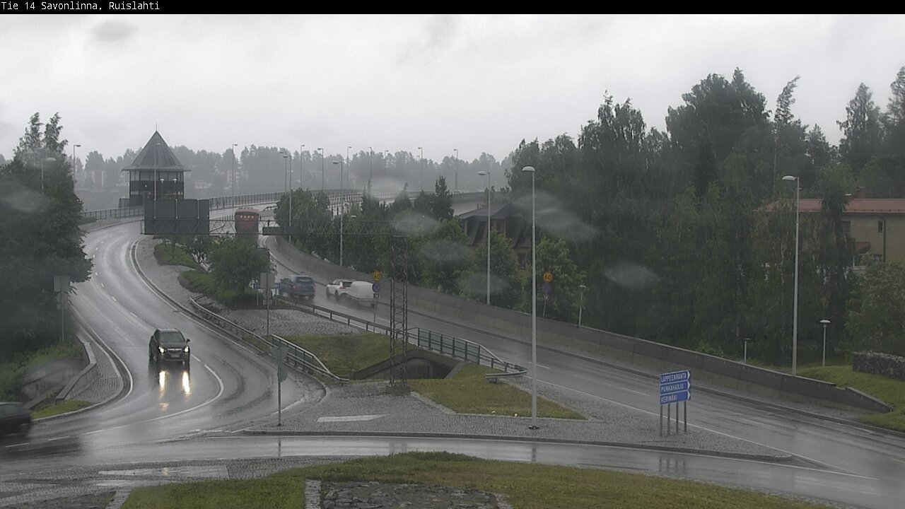 Weather Camera Image Road 14 Savonlinna, Ruislahti, Savonlinna, Etelä-Savo