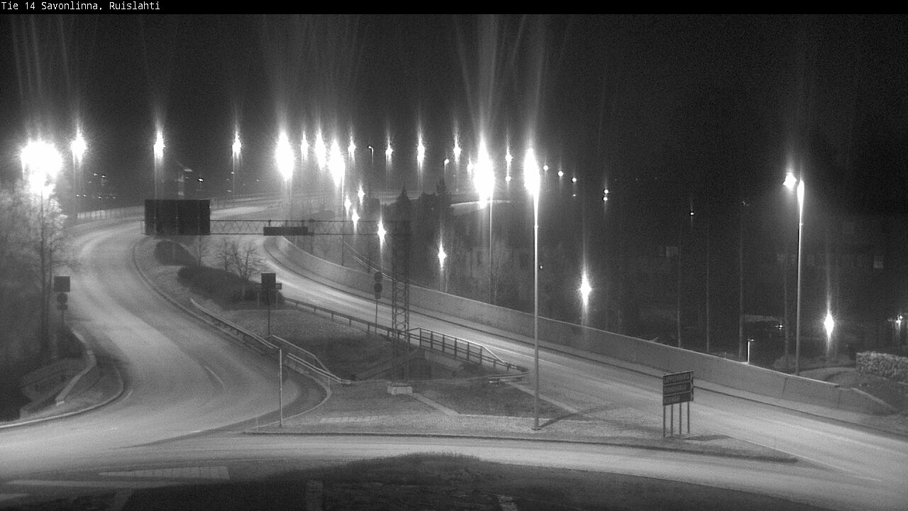 Weather Camera Image Road 14 Savonlinna, Ruislahti, Savonlinna, Etelä-Savo