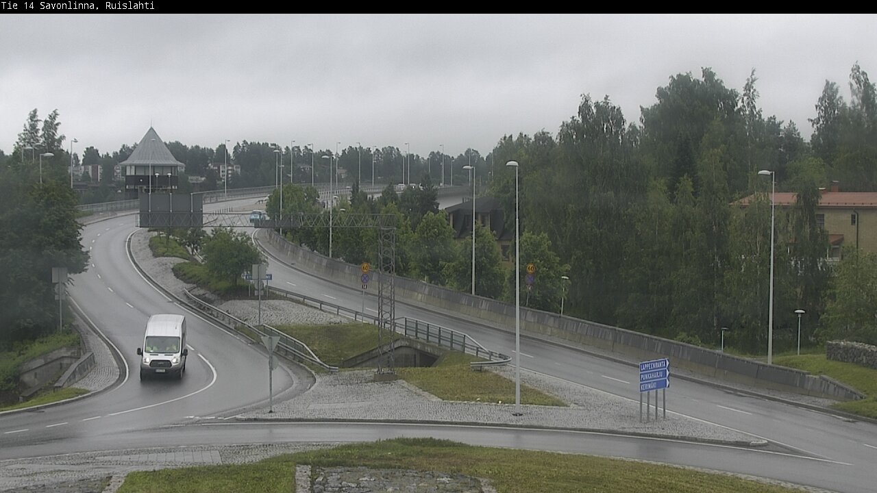 Weather Camera Image Väg 14 Nyslott, Ruislahti, Savonlinna, Etelä-Savo