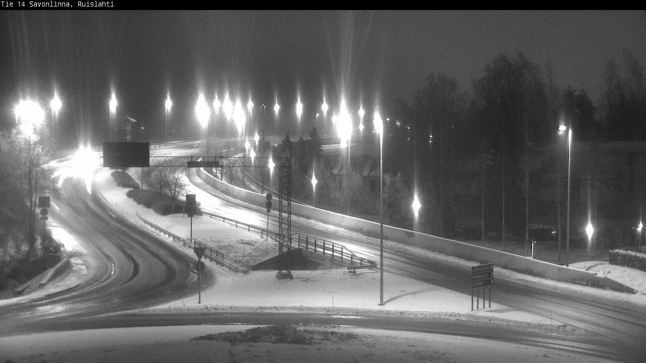 Weather Camera Image Väg 14 Nyslott, Ruislahti, Savonlinna, Etelä-Savo
