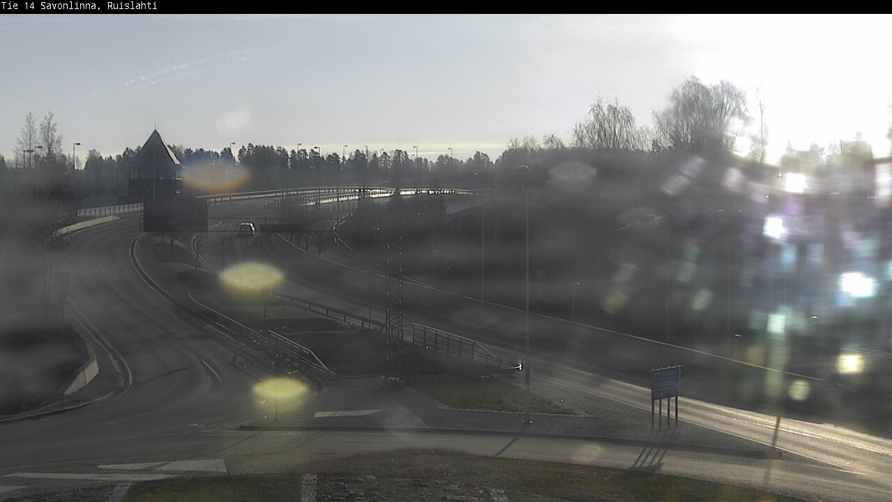 Weather Camera Image Väg 14 Nyslott, Ruislahti, Savonlinna, Etelä-Savo