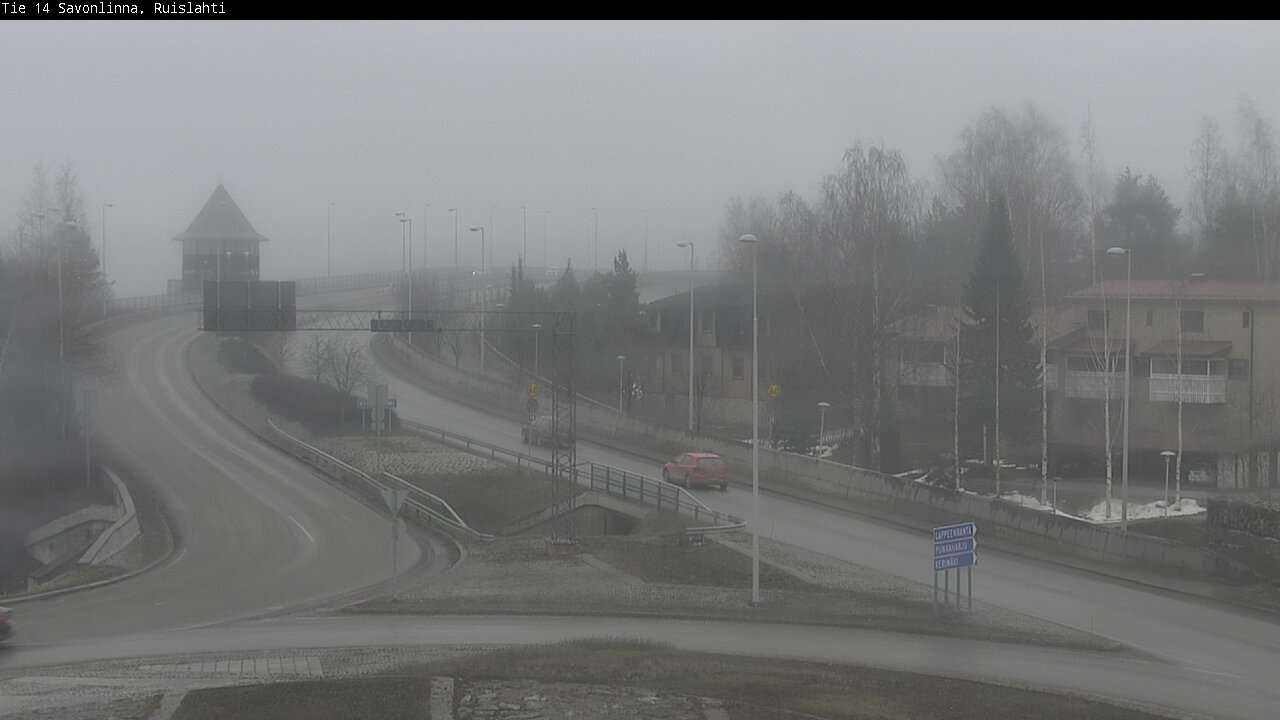 Weather Camera Image Väg 14 Nyslott, Ruislahti, Savonlinna, Etelä-Savo