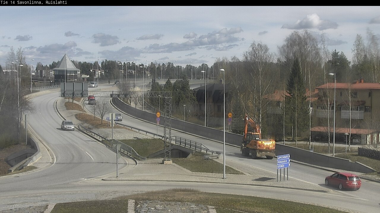 Weather Camera Image Väg 14 Nyslott, Ruislahti, Savonlinna, Etelä-Savo