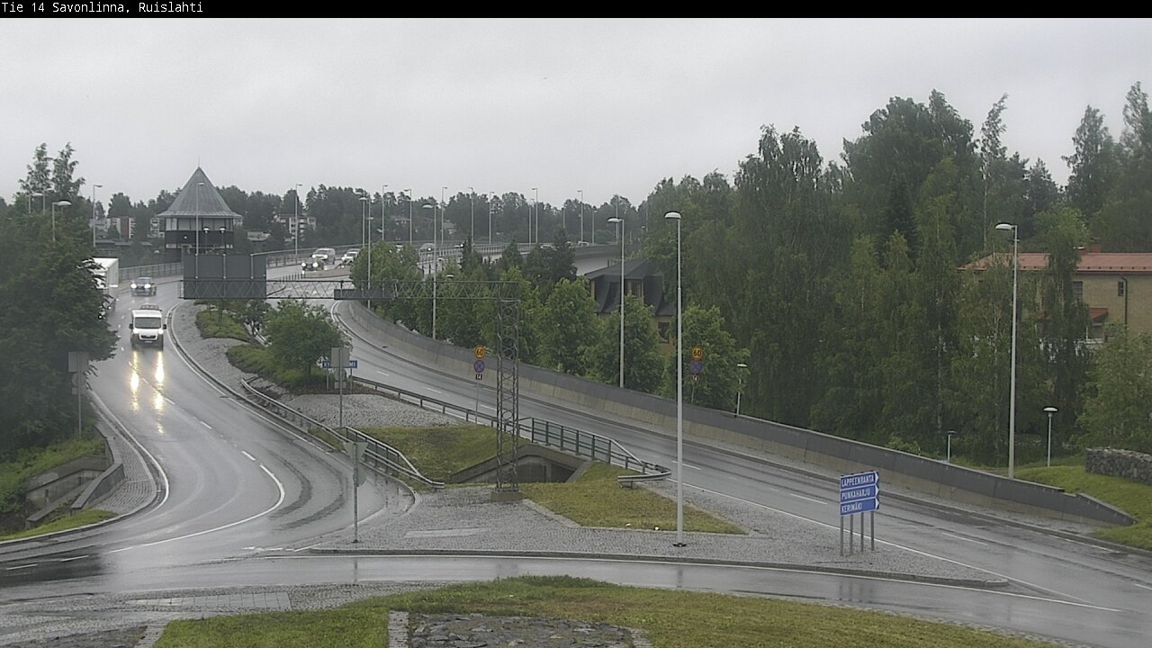 Weather Camera Image Väg 14 Nyslott, Ruislahti, Savonlinna, Etelä-Savo