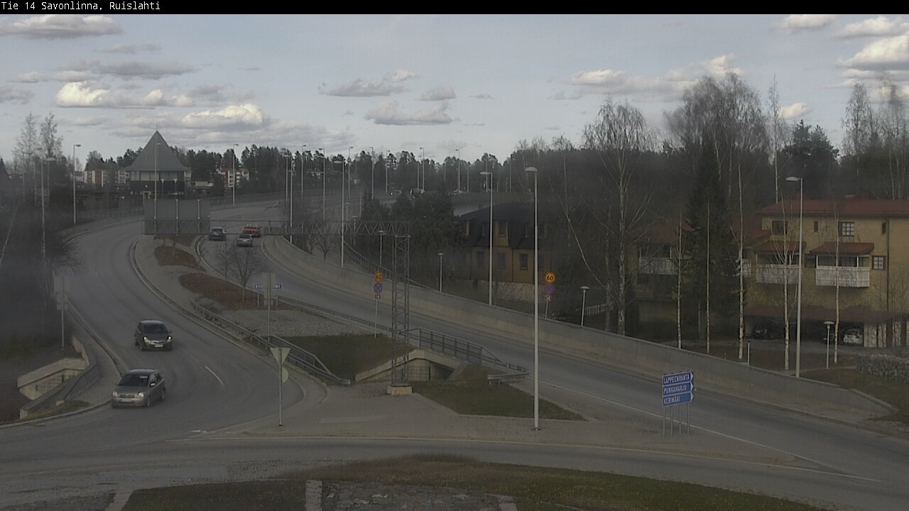 Weather Camera Image Väg 14 Nyslott, Ruislahti, Savonlinna, Etelä-Savo