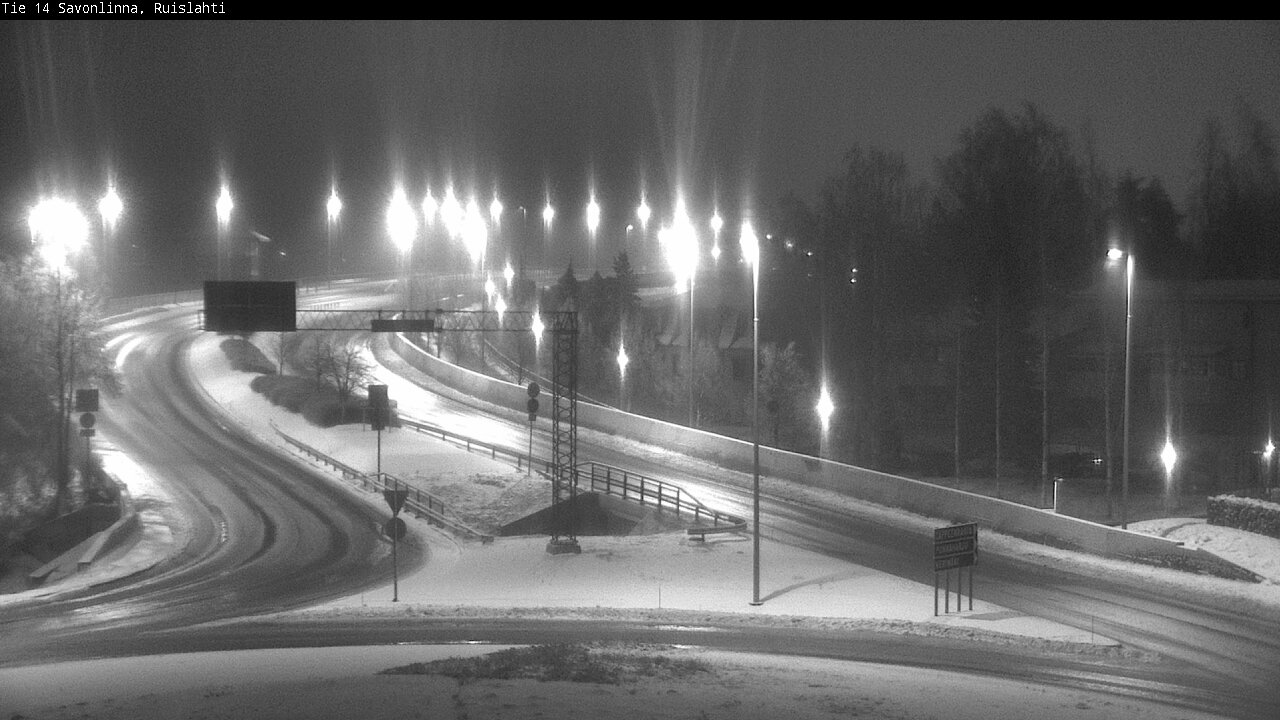 Weather Camera Image Väg 14 Nyslott, Ruislahti, Savonlinna, Etelä-Savo