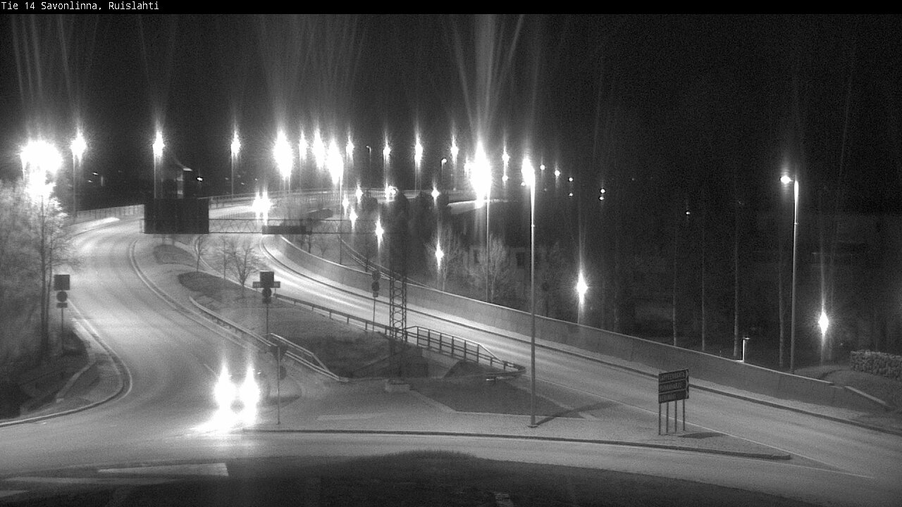 Weather Camera Image Väg 14 Nyslott, Ruislahti, Savonlinna, Etelä-Savo
