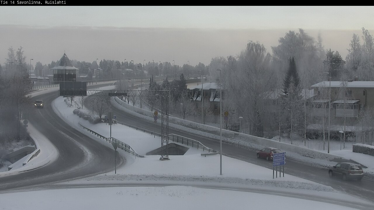 Weather Camera Image Väg 14 Nyslott, Ruislahti, Savonlinna, Etelä-Savo