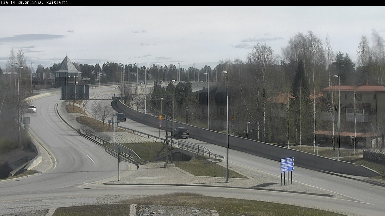 Weather Camera Image Väg 14 Nyslott, Ruislahti, Savonlinna, Etelä-Savo