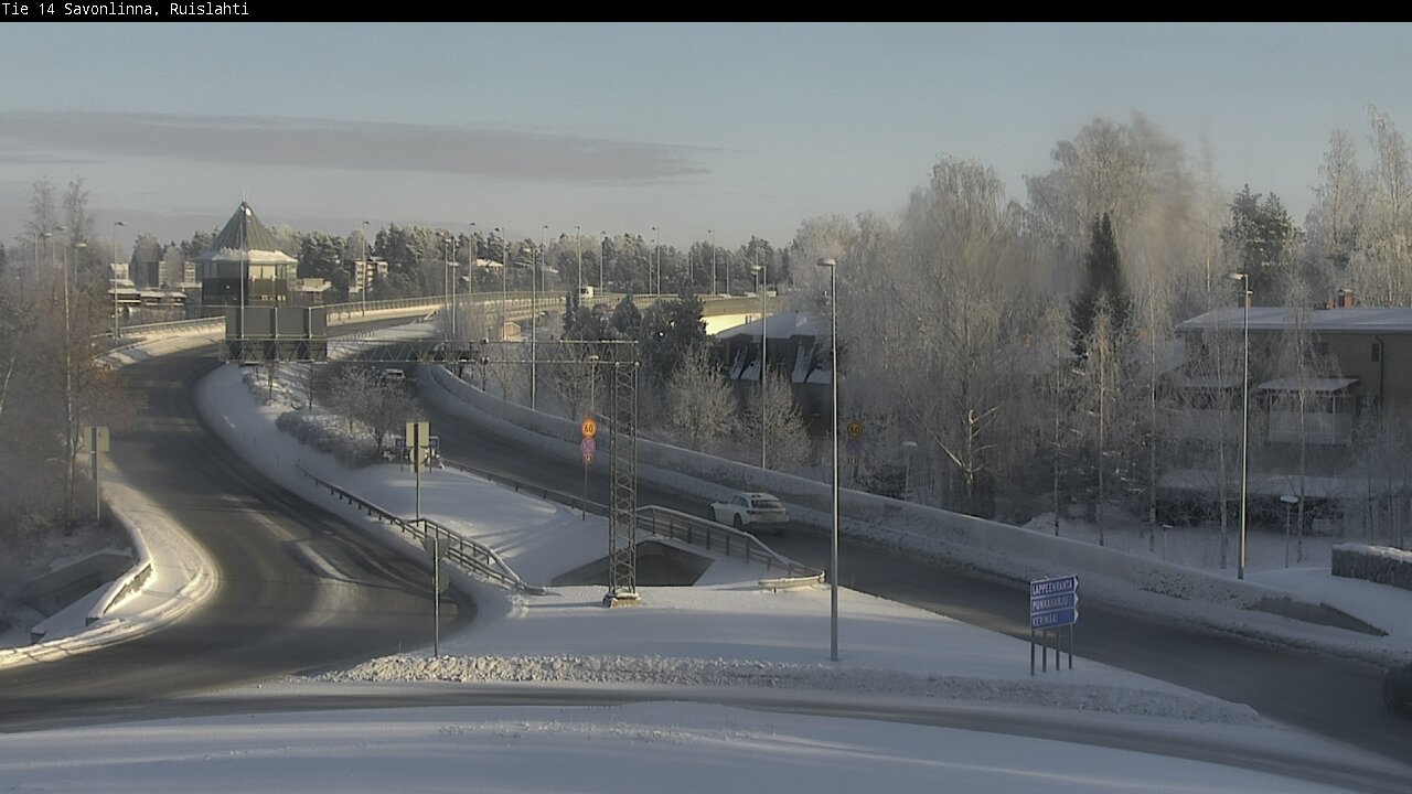 Weather Camera Image Väg 14 Nyslott, Ruislahti, Savonlinna, Etelä-Savo