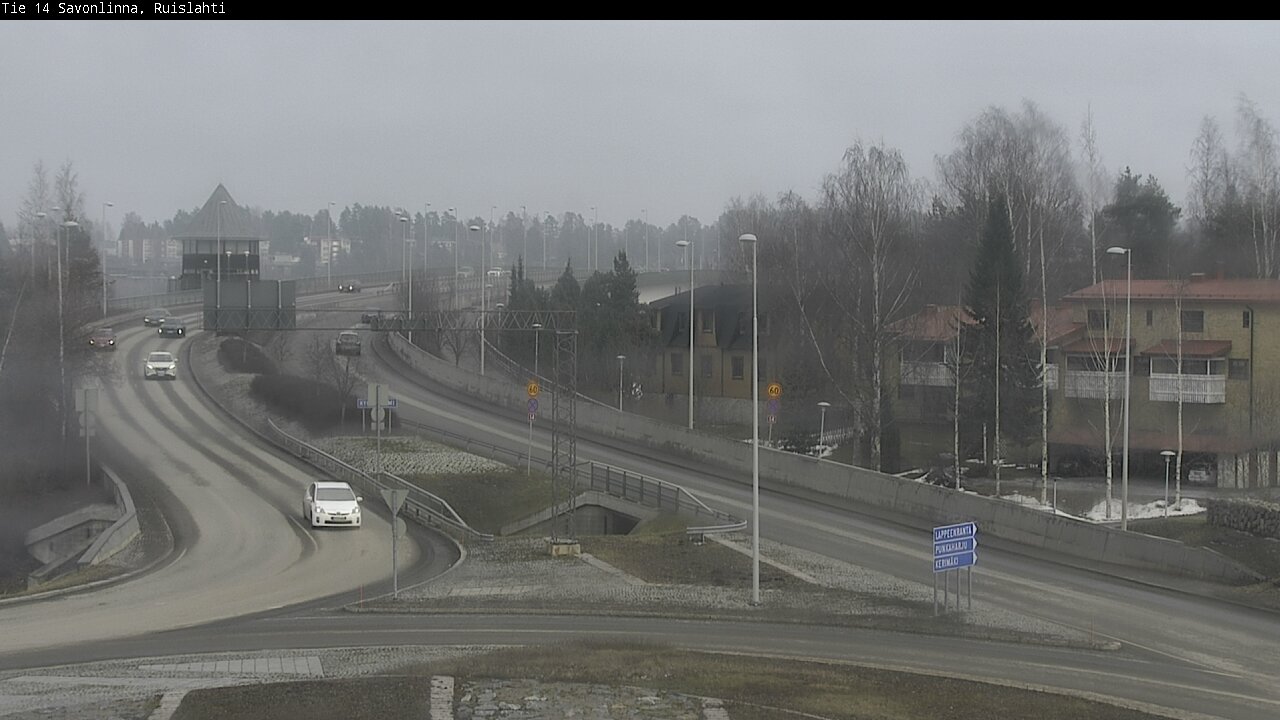 Weather Camera Image Väg 14 Nyslott, Ruislahti, Savonlinna, Etelä-Savo