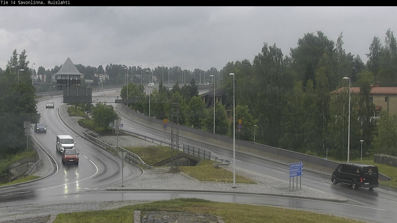 Weather Camera Image Väg 14 Nyslott, Ruislahti, Savonlinna, Etelä-Savo
