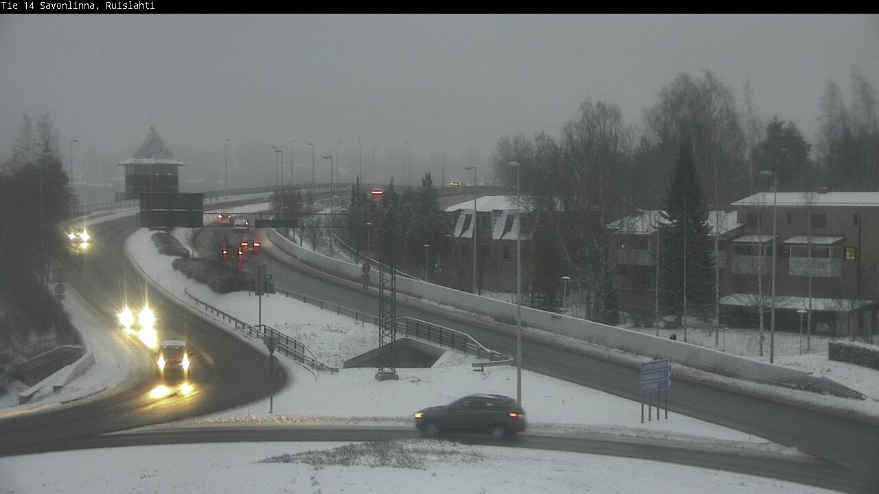 Weather Camera Image Väg 14 Nyslott, Ruislahti, Savonlinna, Etelä-Savo