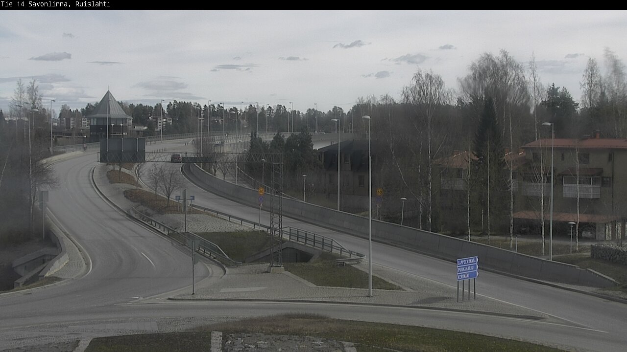 Weather Camera Image Väg 14 Nyslott, Ruislahti, Savonlinna, Etelä-Savo