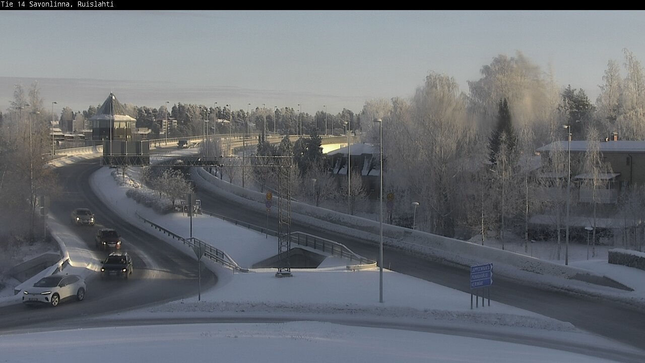 Weather Camera Image Väg 14 Nyslott, Ruislahti, Savonlinna, Etelä-Savo