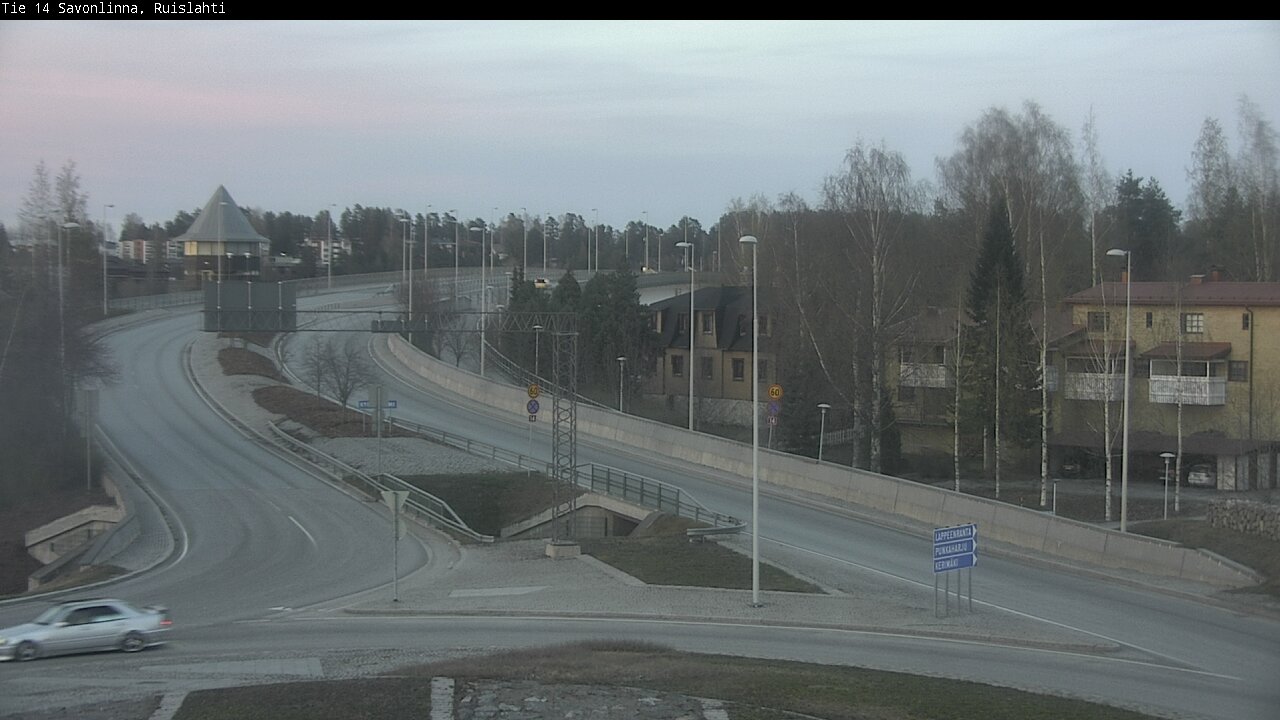 Weather Camera Image Väg 14 Nyslott, Ruislahti, Savonlinna, Etelä-Savo
