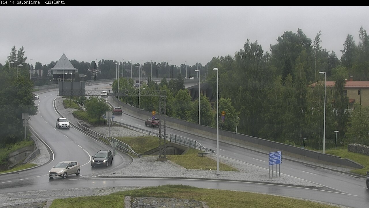 Weather Camera Image Väg 14 Nyslott, Ruislahti, Savonlinna, Etelä-Savo