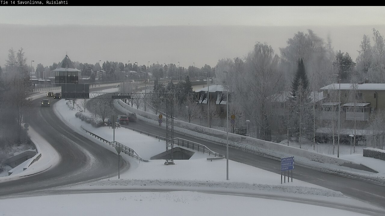 Weather Camera Image Väg 14 Nyslott, Ruislahti, Savonlinna, Etelä-Savo
