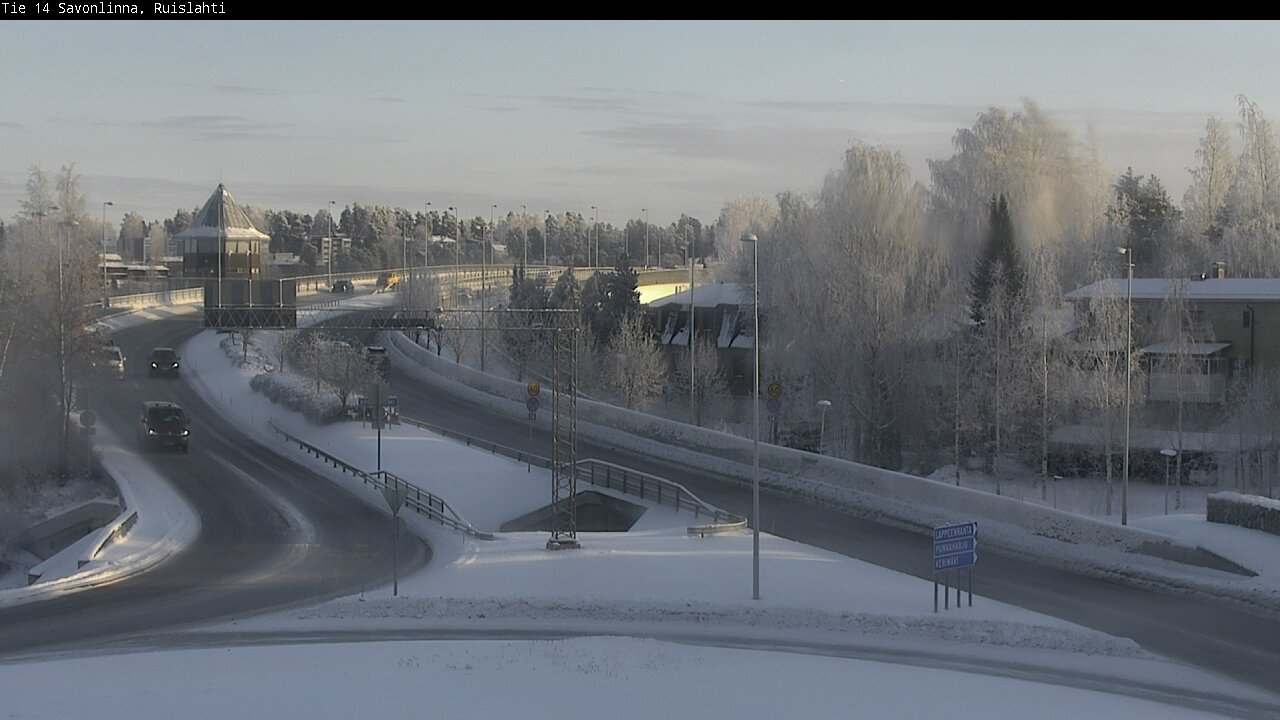 Weather Camera Image Väg 14 Nyslott, Ruislahti, Savonlinna, Etelä-Savo