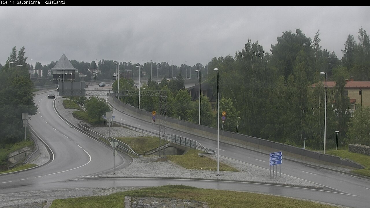 Weather Camera Image Väg 14 Nyslott, Ruislahti, Savonlinna, Etelä-Savo