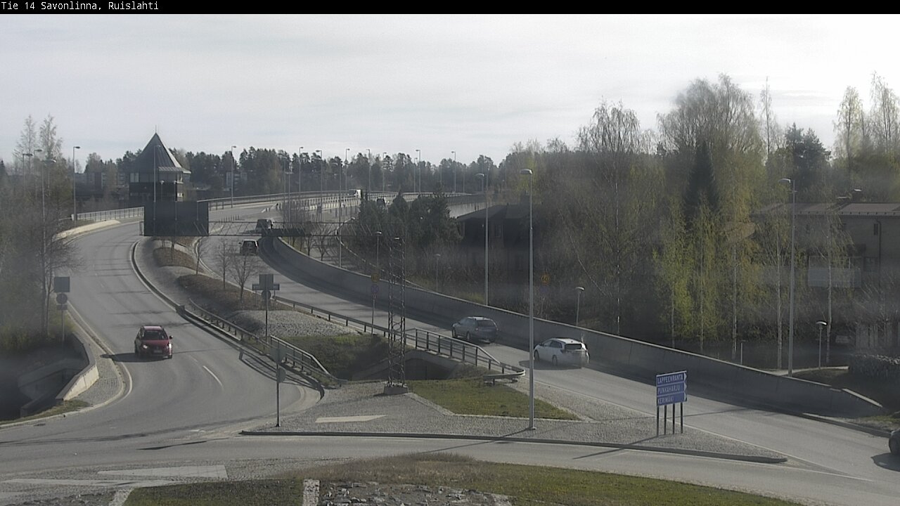Weather Camera Image Road 14 Savonlinna, Ruislahti, Savonlinna, Etelä-Savo
