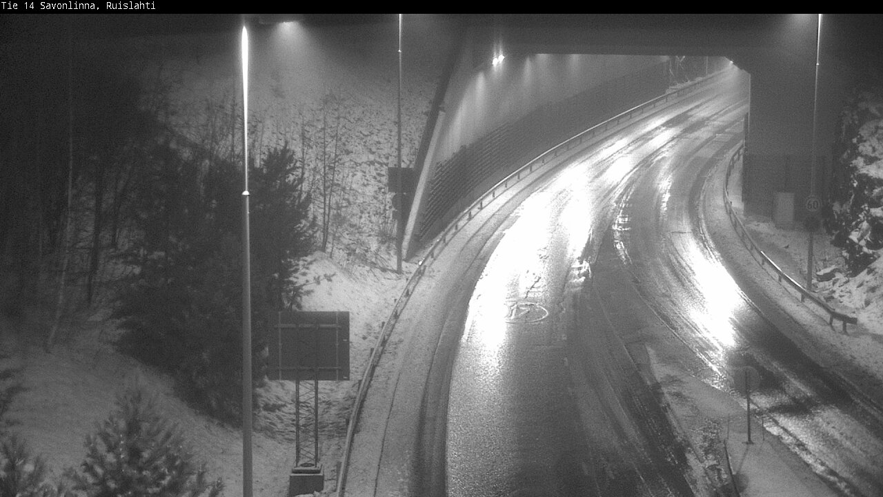 Weather Camera Image Väg 14 Nyslott, Ruislahti, Savonlinna, Etelä-Savo