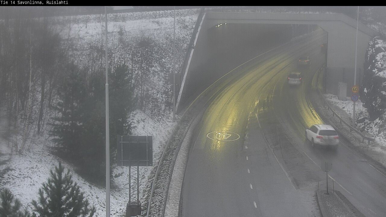 Weather Camera Image Väg 14 Nyslott, Ruislahti, Savonlinna, Etelä-Savo