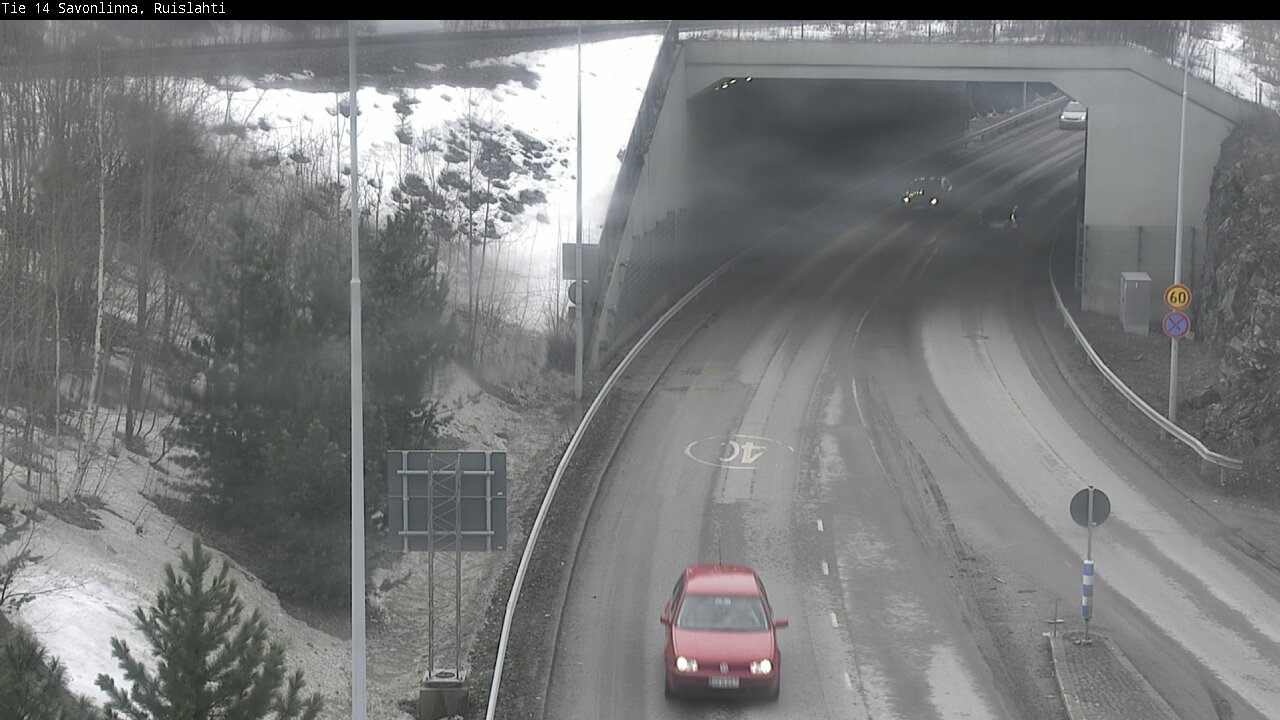 Weather Camera Image Road 14 Savonlinna, Ruislahti, Savonlinna, Etelä-Savo