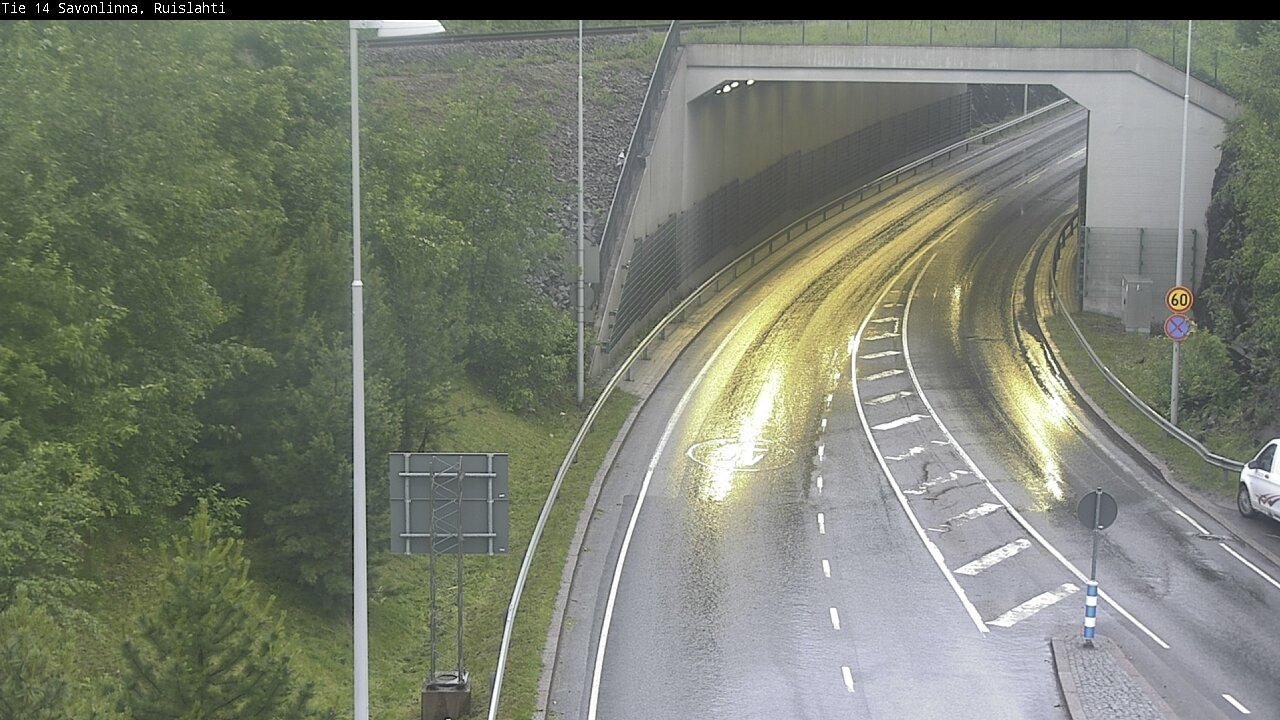 Weather Camera Image Väg 14 Nyslott, Ruislahti, Savonlinna, Etelä-Savo