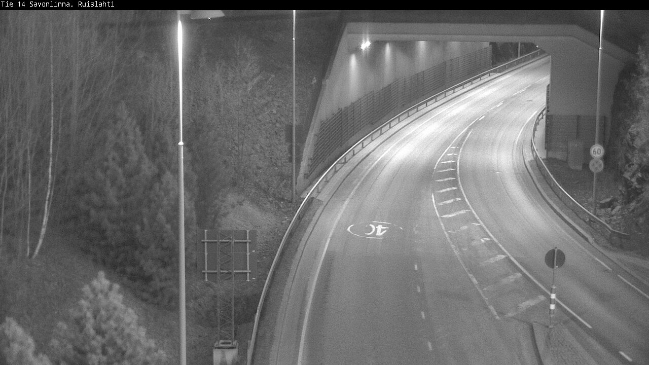 Weather Camera Image Road 14 Savonlinna, Ruislahti, Savonlinna, Etelä-Savo
