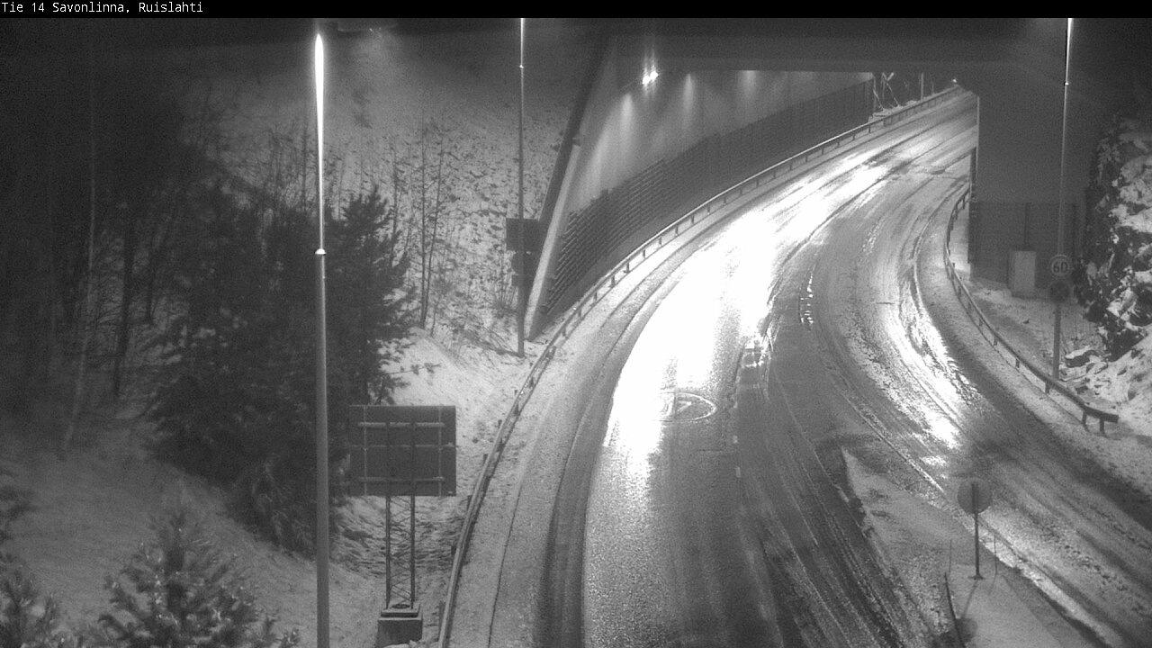 Weather Camera Image Väg 14 Nyslott, Ruislahti, Savonlinna, Etelä-Savo