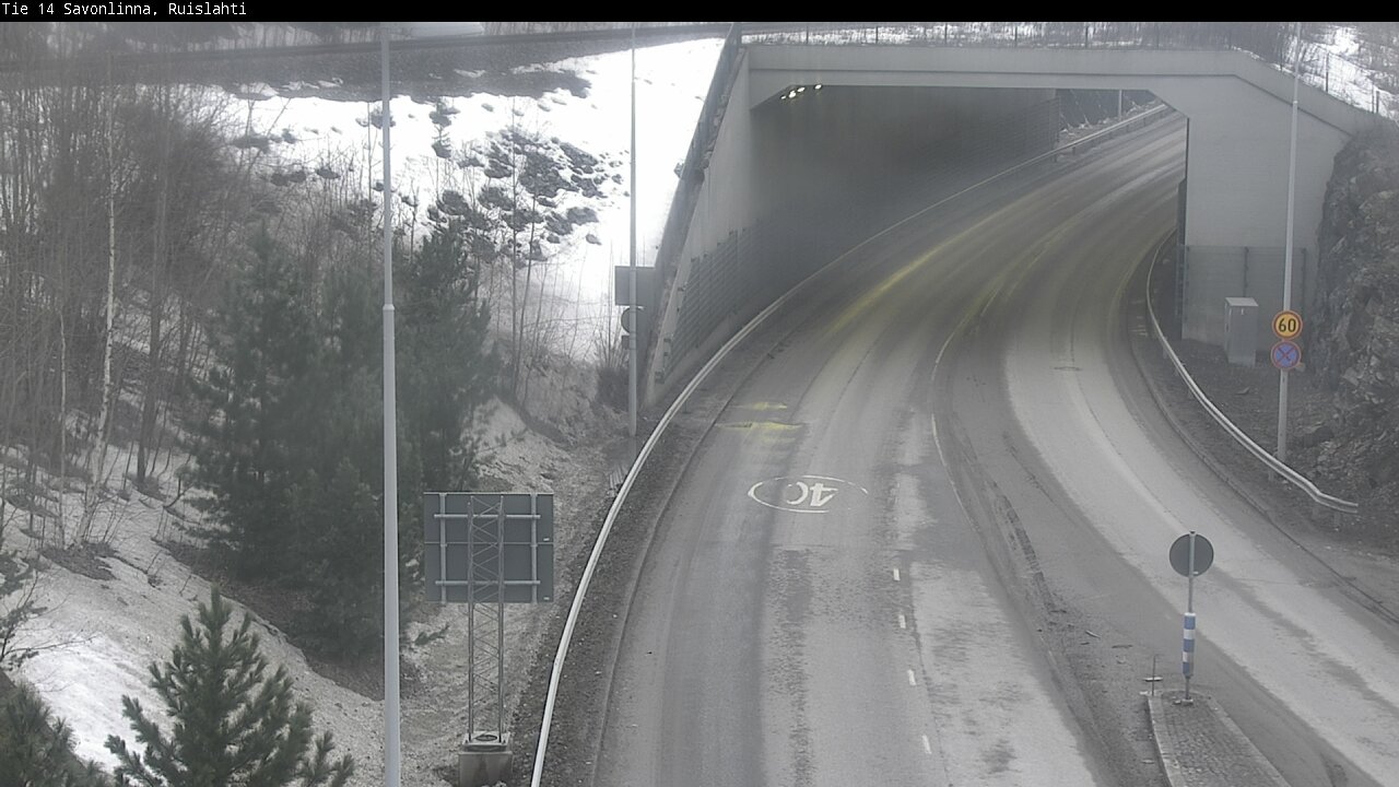 Weather Camera Image Road 14 Savonlinna, Ruislahti, Savonlinna, Etelä-Savo