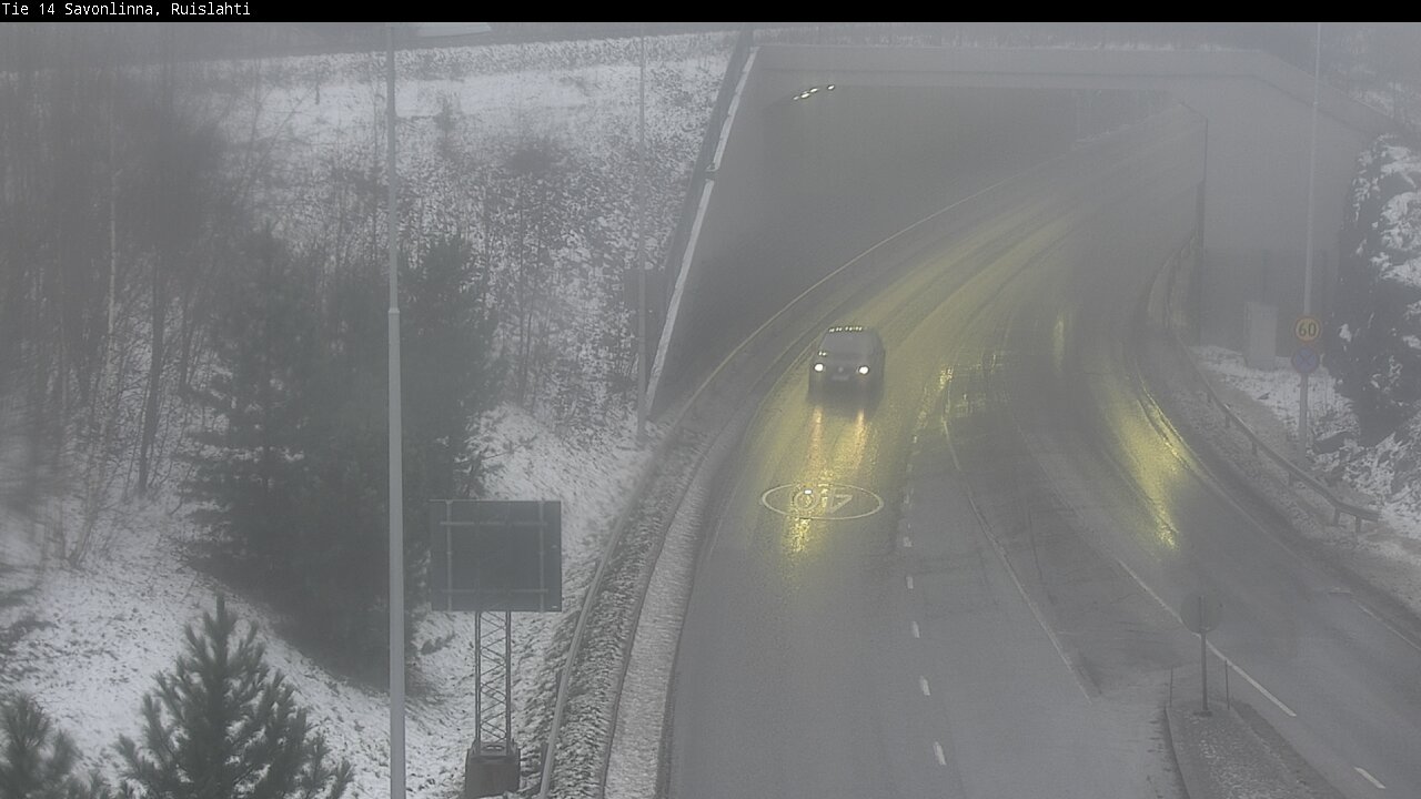 Weather Camera Image Väg 14 Nyslott, Ruislahti, Savonlinna, Etelä-Savo