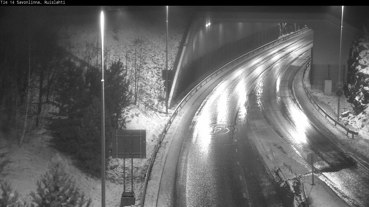 Weather Camera Image Väg 14 Nyslott, Ruislahti, Savonlinna, Etelä-Savo