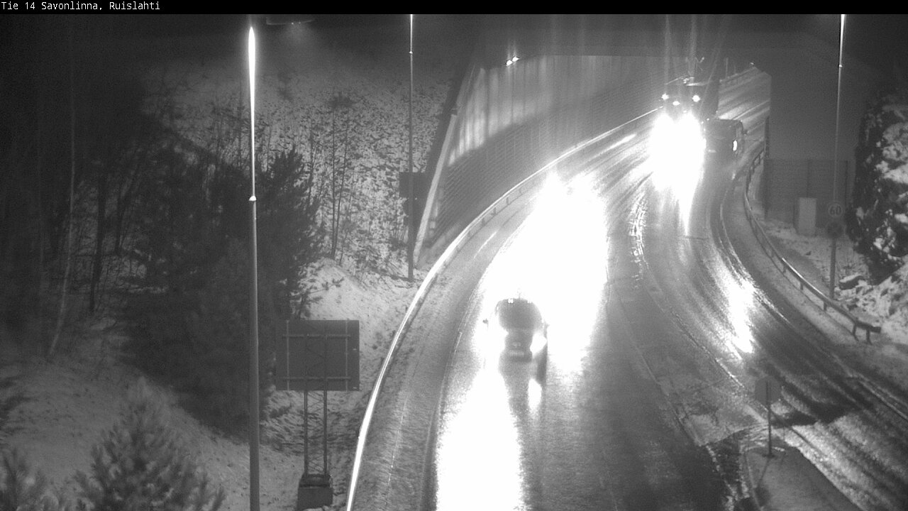 Weather Camera Image Väg 14 Nyslott, Ruislahti, Savonlinna, Etelä-Savo