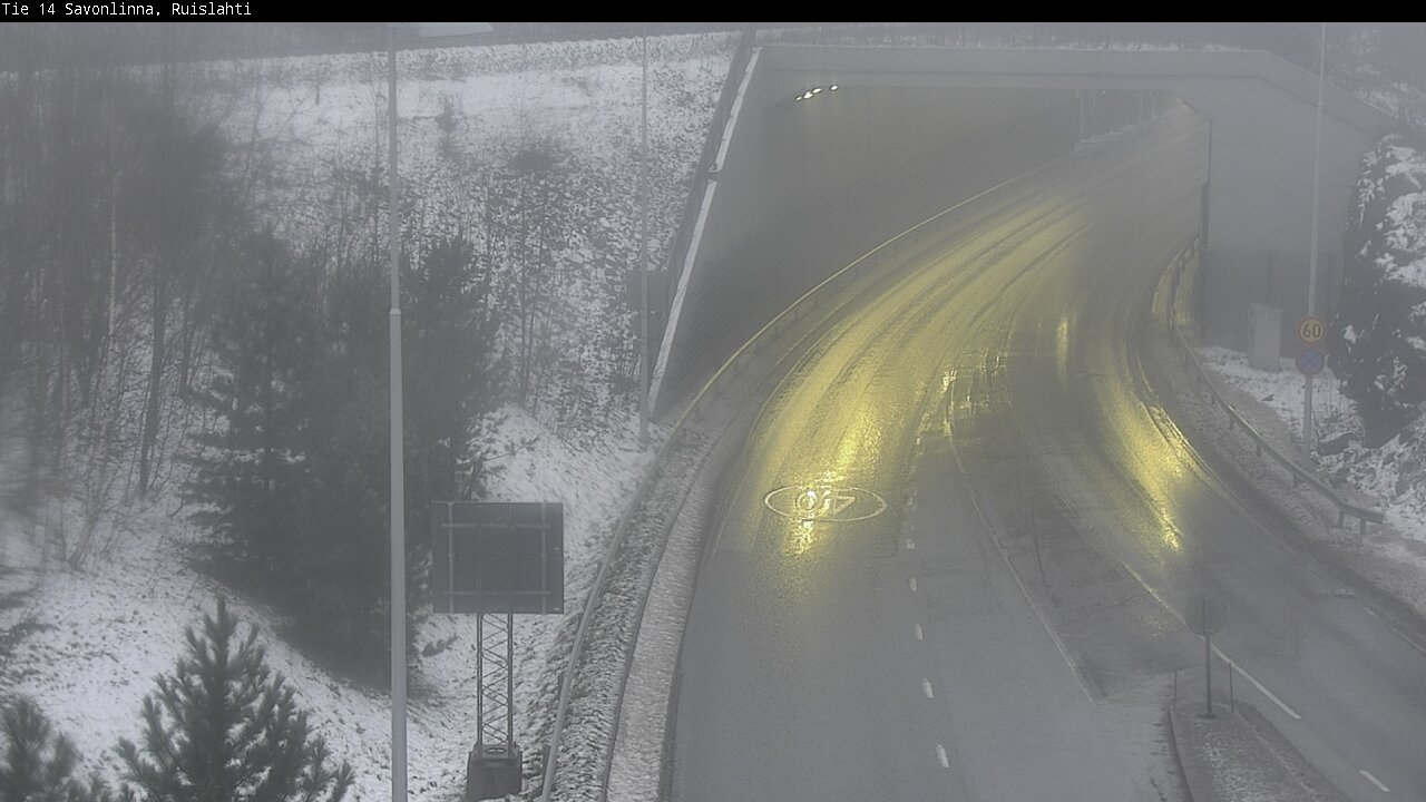 Weather Camera Image Väg 14 Nyslott, Ruislahti, Savonlinna, Etelä-Savo