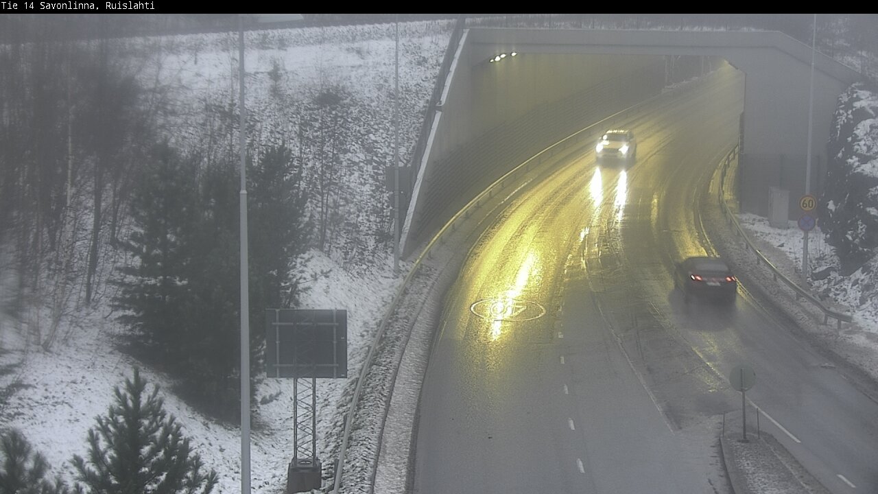 Weather Camera Image Väg 14 Nyslott, Ruislahti, Savonlinna, Etelä-Savo